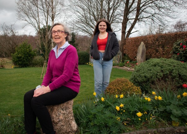 Mary Lionain and Meabh Ni Dubhlaing Arklow Co. Wicklow by Madeline Mulqueen