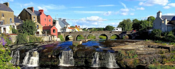 Ennistymon Waterfall and Bridge. County Clare, Ireland