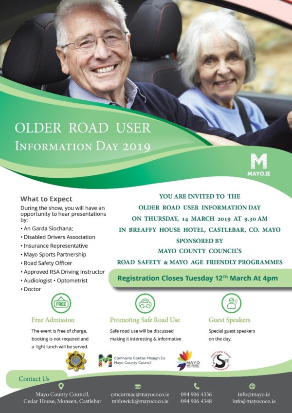 Older Road User Information Day 2019 Mayo