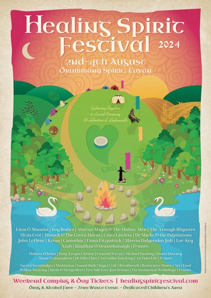Healing Spirit Festival 2024 programme banner
