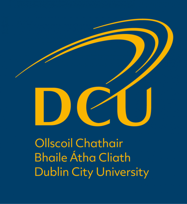 dcu logo stacked slate yellow