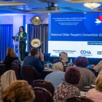 Catherine McGuigan - Chief Officer Age Friendly Ireland speaking at the National Older People's Council Convention 2025 at the Maldron Hotel, Tallaght