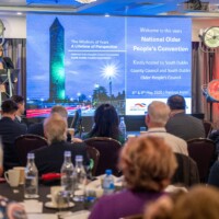 Elaine Leech -SDCC Director of Housing - Social and Community Development speaking at the National Older People's Council Convention 2025 at the Maldron Hotel, Tallaght