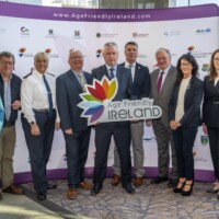 Moyah Murdoch - CE Insurance Ireland, Mike Hanrahan - Age Friendly Ambassador Clare, Paula Hilman - Assistant Commissioner Roads Policing & Community Engagement, Kieran Kehoe - CEO Meath County Council, Colm Ward SDCC CEO, Coilín O'Reilly - CEO Carlow County Council, Richard Shakespear, Catherine McGuigan - Chief Officer Age Friendly Ireland and Siobhan McArdle - Department of Health at Day 2 of the National Older People's Council Convention 2025 at the Maldron Hotel, Tallaght
