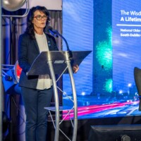 Catherine McGuigan - Chief Officer Age Friendly Ireland speaking at Day 2 of the National Older People's Council Convention 2025 at the Maldron Hotel, Tallaght