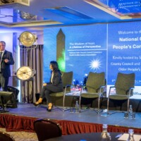 Colm Ward SDCC Chief Executive speaking at Day 2 of the National Older People's Council Convention 2025 at the Maldron Hotel, Tallaght