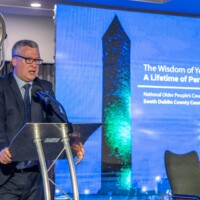 Colm Ward SDCC Chief Executive speaking at Day 2 of the National Older People's Council Convention 2025 at the Maldron Hotel, Tallaght
