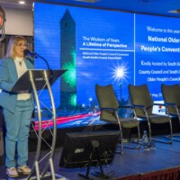 Moyah Murdoch - CE Insurance Ireland speaking at Day 2 of the National Older People's Council Convention 2025 at the Maldron Hotel, Tallaght